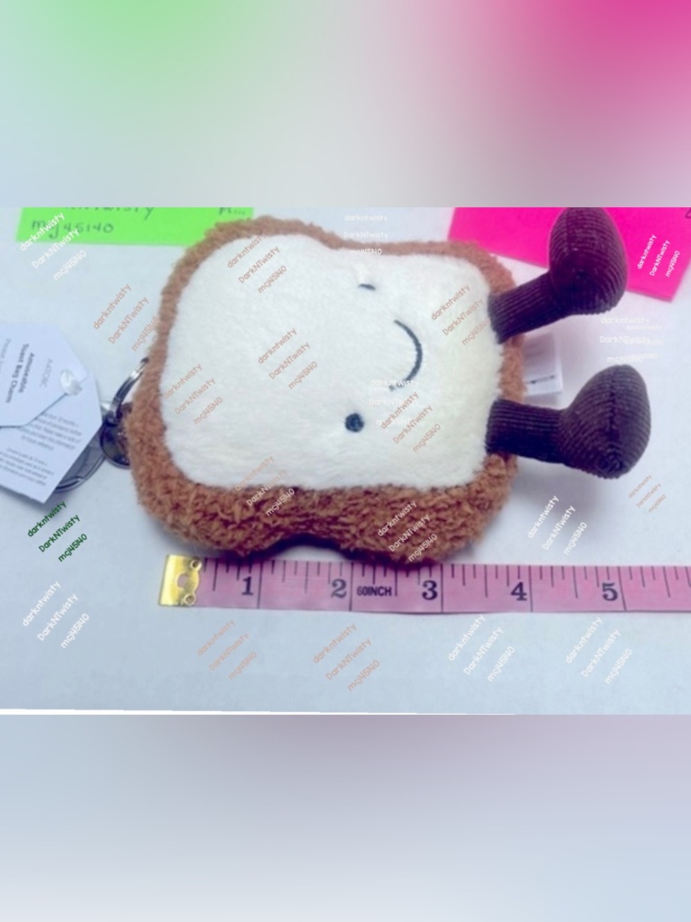 BNWT JELLYCAT AMUSEABLE TOAST BAG CHARM - Picture 3 of 11